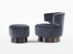 Upholstered Lounge Chair - Image 4