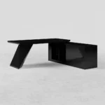 Absolutely Black L-Shape Desk - Image 7