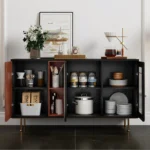 Norway Modern Sideboard Buffet 3 Door Cabinet - Image 3