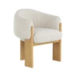 Rayan Dining Armchair - Rustic Oak - Image 7