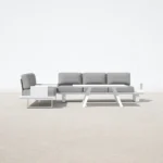 Contemporary Sectional Sofa Set with Coffee Table - Image 4