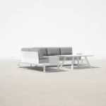 Contemporary Sectional Sofa Set with Coffee Table - Image 2