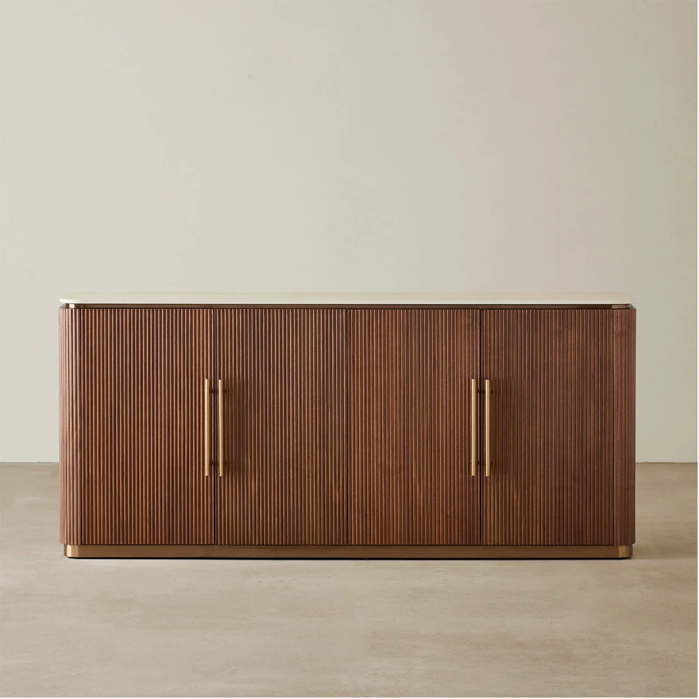 San-sideboard.webp San Walnut Veneer Sideboard - Image 1