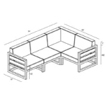 Midcentury Outdoor Sectional Set - Image 12