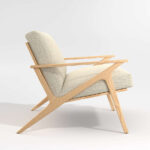 Cavett Ash Wood Loveseat - Image 3