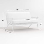 Cavett Ash Wood Loveseat - Image 7
