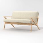 Cavett Ash Wood Loveseat - Image 4
