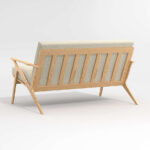 Cavett Ash Wood Loveseat - Image 5