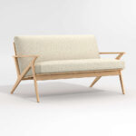 Cavett Ash Wood Loveseat - Image 2