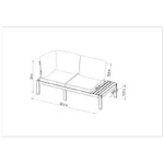 Fresh + Airy Outdoor Slatted Wood Set - Image 6