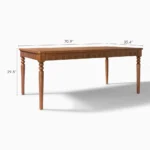 The Arbour Ash Wood Dining Table - Image 7