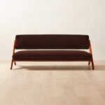 Angolo Espresso Velvet Sofa - Image 6