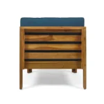 Outdoor Wooden Slatted Sofa Set - Image 5