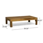 Outdoor Wooden Slatted Sofa Set - Image 17