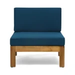 Outdoor Wooden Slatted Sofa Set - Image 4