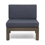 Outdoor Wooden Slatted Sofa Set - Image 29
