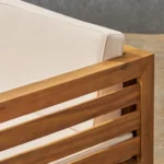 Outdoor Wooden Slatted Sofa Set - Image 21