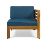 Outdoor Wooden Slatted Sofa Set - Image 8