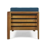 Outdoor Wooden Slatted Sofa Set - Image 3