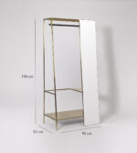 Augsberg Wardrobe Brass & Black - Image 7