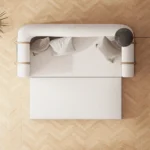 Karmel Boucle Side Storage Sofa Bed - Image 4