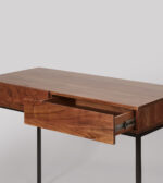 Brody Matt Black Wooden Desk - Image 5