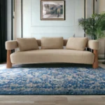 Castles Curved Boucle Sofa - Image 7