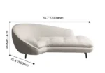 Linen Chaise Longue Sofa - Image 8