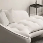 Linen Chaise Longue Sofa - Image 5
