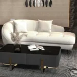 Linen Chaise Longue Sofa - Image 3