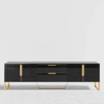 Domini Black Wood TV Stand - Image 2