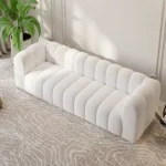Velvet Quilted Sofa - Image 2