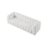 Velvet Quilted Sofa - Image 5