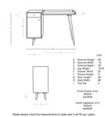 Fresco Desks With Drawers - Image 6