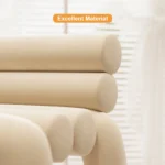 Channel-Tufted Velvet Armless Chair - Image 8