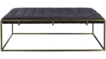 Antique Brass Cocktail Ottoman - Image 5