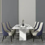Low Armed Dining Chair Set - Image 7