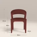 Aisa Velvet Dining Chair - Image 8
