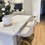 Beige Boucle Kitchen Stool - Image 7