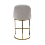 Beige Boucle Kitchen Stool - Image 3