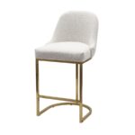 Beige Boucle Kitchen Stool - Image 5