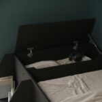 Black Bunk Bed with Storage Shelves - Image 6
