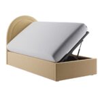 Butter Yellow Single Side-Lift Ottoman Bed - Image 4
