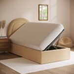 Butter Yellow Single Side-Lift Ottoman Bed - Image 2