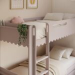 Pink Scalloped Triple Sleeper Bunk Bed with Trundle - Image 4