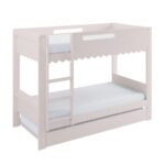 Pink Scalloped Triple Sleeper Bunk Bed with Trundle - Image 8