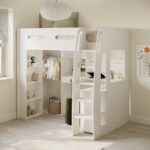 GiggleNest High Sleeper Loft Bed with Desk and Wardrobe - Image 6