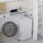 GiggleNest High Sleeper Loft Bed with Desk and Wardrobe - Image 8