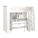 GiggleNest High Sleeper Loft Bed with Desk and Wardrobe - Image 16