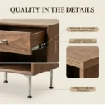 Meow Pet-Friendly Nightstand With Drawer - Image 7